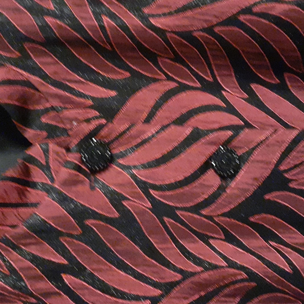 dress barn  burgandy and black blazer - Picture 2 of 4